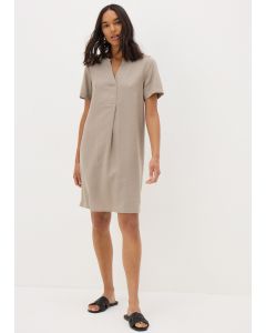 Linen Blend Shift Dress