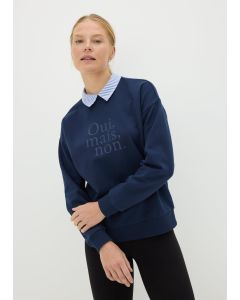 Oui Mais Collared Sweatshirt