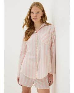 Woven Stripe Boyfriend Pyjama Set