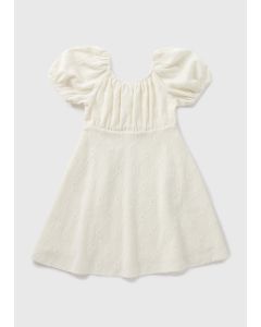 Girls Broderie Crinkle Dress