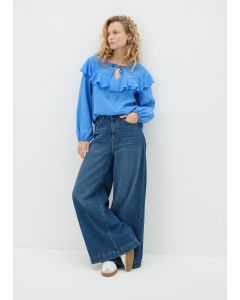 Frill Tie Neck Blouse