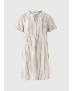 Stripe Linen Blend Shift Dress