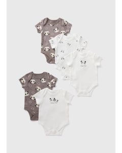 5 Pack Panda Bodysuits