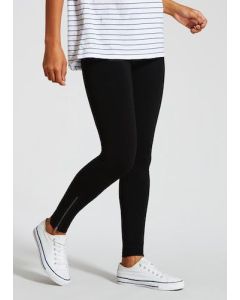 Black Zip Ankle Leggings