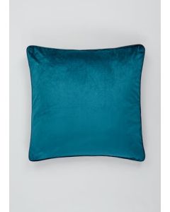 Large Velvet Cushion - Teal - One Size