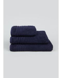 100% Egyptian Cotton Towels - Navy - Bath Towel