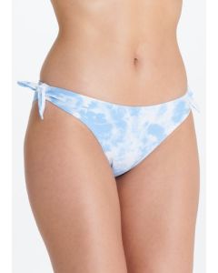 Blue Floral Twist Bikini Briefs