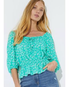 Mint Daisy Top