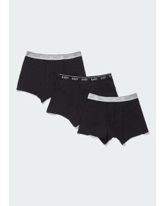 3 Pack Keyhole Trunks - Black - XL