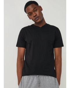 Essential V-Neck T-Shirt - Black - S