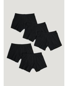 5 Pack Keyhole Trunks - Black - XL