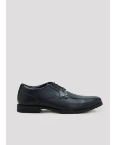 Soleflex Black Tramline Derby Shoes