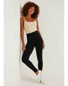 Black Full Length Cotton Leggings