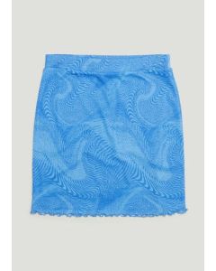 Girls Candy Couture Blue Mesh Skirt (9-16yrs)