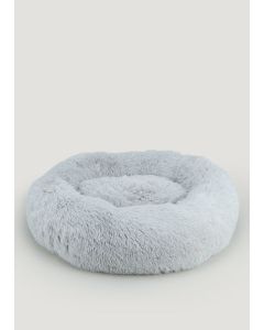 Grey Faux Fur Pet Bed (60cm x 18cm)