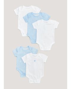 Boys 5 Pack Bodysuits (Newborn-23mths)