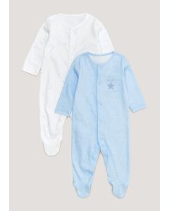 Boys 2 Pack Baby Grows (Newborn-23mths)