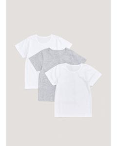 Kids 3 Pack Short Sleeve Vests (2-13yrs)