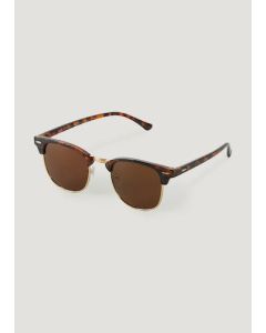 Brown Tortoise Clubmaster Sunglasses