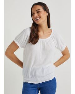 Textured Top - White - 20