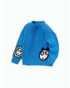 Toddler Boy Cartoon Crew Neck Sweater