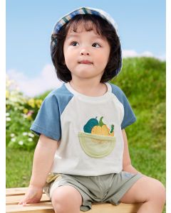 Baby Boy Caterpillar 100% Cotton T-shirt, Trendy