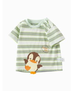 Baby Unisex Have Fun Style Round V-Neck Short Sleeve T-Shirt