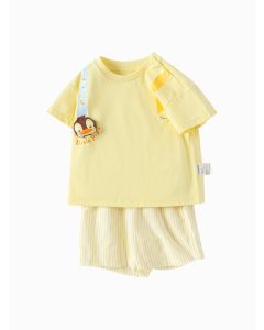 Baby Boy Have Fun Style Knitted Short Sleeve Set