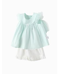 Baby Girl Woven short sleeve suit
