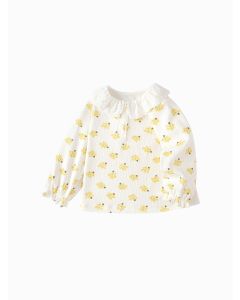 Baby Girl Lapel long sleeve T-shirt