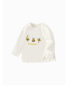 Baby Boy Round v-neck long-sleeved T-shirt