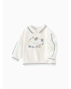 Baby Boy Lapel long sleeve T-shirt