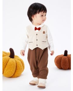 Baby Boy Gold standard series Knitted Jumpsuit