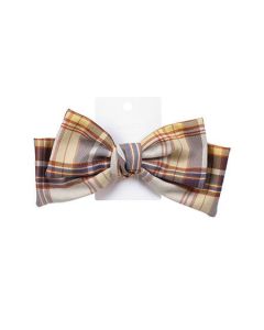 Plaid Bow Tie Hair Clip