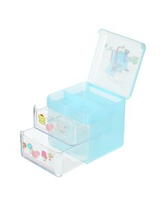 Sanrio Characters Desk Storage Case with Drawers (Blue)