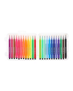 Watercolor Pens Set with Soft Tip (24 Colors)-Multi-One Size