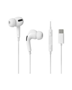 Type-C In-Ear Earphones Model: 6310T# -White-One Size