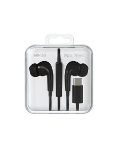 Type-C In-ear Earphones -Black-One Size