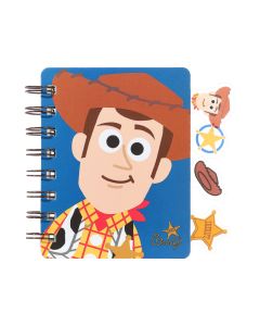 Toy Story Collection A7 Wirebound Book with Bookmarks (70 Sheets, Woody)