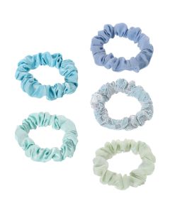 Gradient Color Little Hair Tie 5pcs Blue