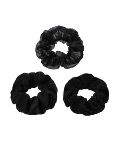 Pure Colored Large Hair Tie 3pcs