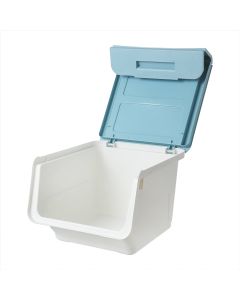 Storage Box with Wide Opening (M)(Blue)-One Size