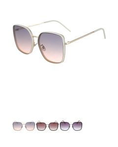 Metal Sunglasses with Large Frame