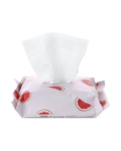 Grapefruit Refreshing Makeup Remover Wipes (25 Wipes)-White-One Size