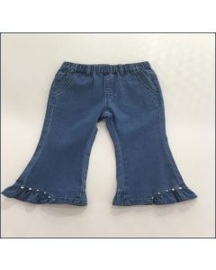 Toddler Girl Have Fun Style Denim Trousers