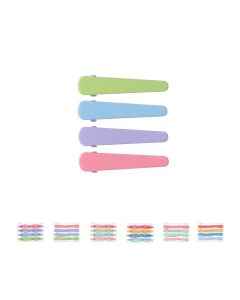 Colorful Series Hair Clip Water Drop/Duck Bill  8 pcs