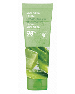 Aloe Vera Facial Exfoliating Gel-Green-One Size