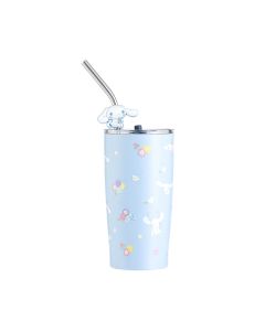 Cinnamoroll Steel Tumbler with Straw (580mL)-Blue