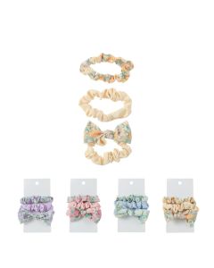 Floral Hair Tie 3pcs