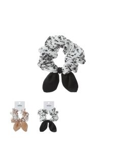 Rabbit Ear Floral Hair Tie 1pc